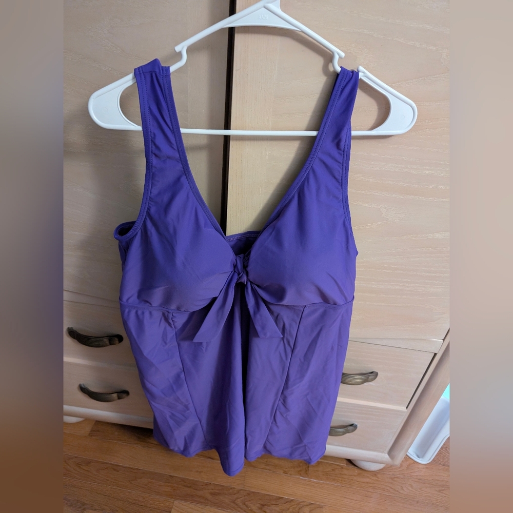 Purple One piece Swim Dress